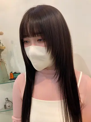 ロング カラー 綿貫 美香のヘアスタイル
