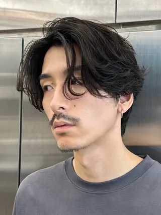 パーマ メンズ fifth 渋谷原宿 波巻きパーマイノウエのヘアスタイル