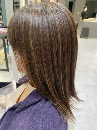 ミディアム カラー コルソケーツー　梅田茶屋町(corso k-two)所属・🌿梅田パーマモデル 募集🌿三村さゆみのヘアスタイル