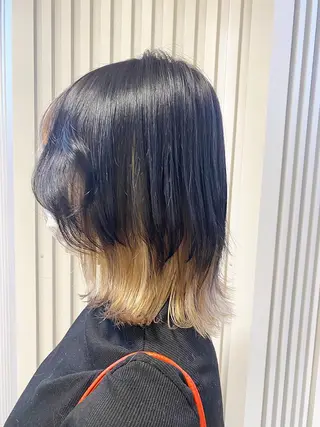 ミディアム カラー 💚ミヤマ アンナ☘️のヘアスタイル