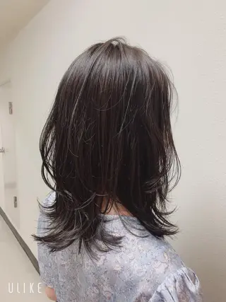 セミロング カラー エンドウ ミノリ🤎 /半個室/レイヤーのヘアスタイル