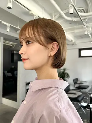 ショート 大人レイヤー/美髪 縮毛矯正taigaのヘアスタイル