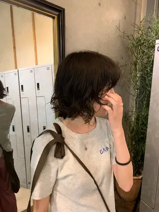 ショート パーマ Door代官山所属・詩織/パーマ /代官山のヘアスタイル