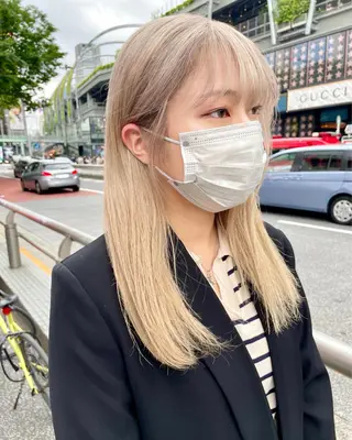 ミディアム カラー vain所属・パーマウルフショート 濱田匠のヘアスタイル