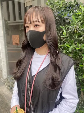 ロング カラー アオイ🩵暖色 /まろやかカラーのヘアスタイル