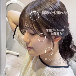 セミロング 顔周り/レイヤー🎀 natsumiのヘアスタイル