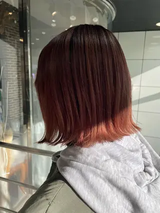 ミディアム aya/小顔レイヤー /柔らかカラーのヘアスタイル