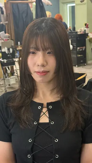 ロング ♡mia/韓国ヘア/ レディースカット🧸のヘアスタイル