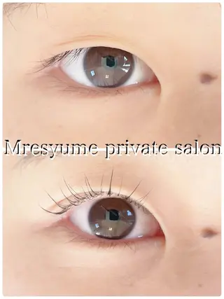 マツエク・マツパ Mresyume MAYUのマツエク・マツパデザイン