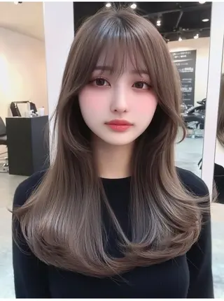 セミロング GISEL 小倉のヘアスタイル