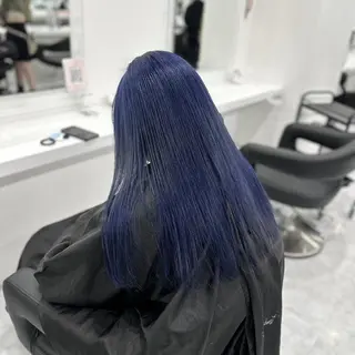 カラー ロング 💙ハイトーン韓国風 色白ヘア💙manaのヘアスタイル