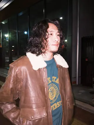 ロング パーマ メンズ タフバーバーショップ大濠店所属・岩永 琉介のヘアスタイル