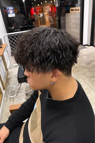 パーマ メンズ 🌴パーマオタク🌴 長谷川　諒佑🌈のヘアスタイル