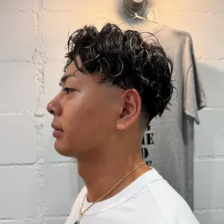 ショート パーマ メンズ Goodplace&thing所属・堀 琉冴のヘアスタイル