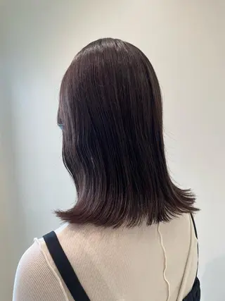 ミディアム カラー ボブ/インナーカラー /眉毛/Miyuのヘアスタイル