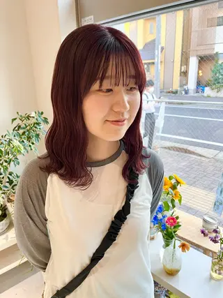 セミロング カラー 暖色カラー/ ヘアセット🌛櫻井舞のヘアスタイル