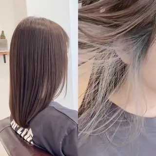 ミディアム カラー KIZU 髪質改善 オカルト怪談のヘアスタイル