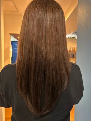 セミロング bless所属・shoki カットモデル大募集のヘアスタイル
