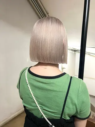 ショート カラー ハイトーンボブ美容師 /馬場 翼のヘアスタイル