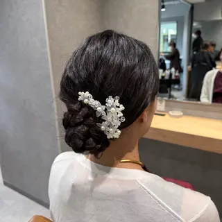 ロング ヘアアレンジ ハイトーン/ピンク 🎀山岸 沙弥香のヘアスタイル