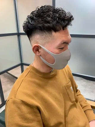 ショート パーマ メンズ 【S.BROOM】 店長　西川徹のヘアスタイル