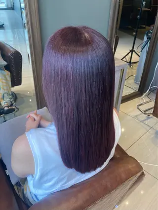 セミロング カラー LOANA  MIDORINO所属・カラーモデル/ つくば市みどりののヘアスタイル