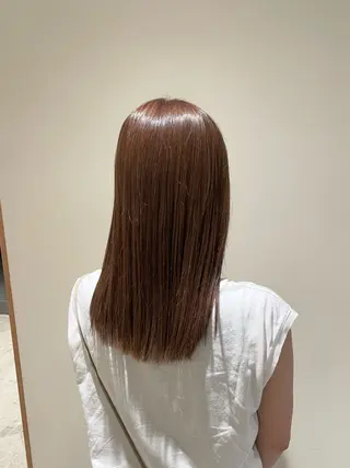 セミロング カラー いまじゅく あおいのヘアスタイル