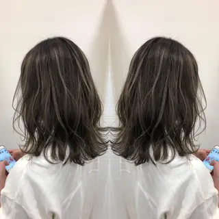 ミディアム カラー 得能 雅人のヘアスタイル