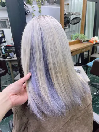 セミロング カラー verde所属・ノザキ　カイシ /武蔵小山のヘアスタイル