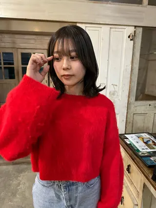 ミディアム カラー ヘアアレンジ 髪質改善/ベージュ 🍀【ヒロム】🍀のヘアスタイル