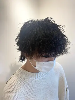 メンズ 波巻きスパイラル/ メンズパーマ/ゆうひのヘアスタイル