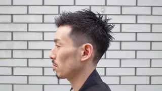 ショート メンズ ウエモト タク ショート/レイヤーのヘアスタイル