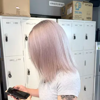 ミディアム カラー 🪄池袋ハイトーン 🪄ブリーチカラーのヘアスタイル