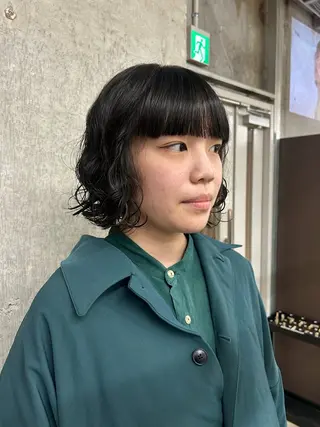 ミディアム 伊藤ほのか /パーマ/ショートのヘアスタイル