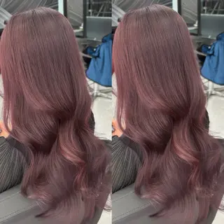 ロング カラー 心斎橋/ブリーチなし 髪質改善/レイヤーのヘアスタイル