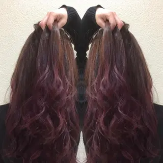 セミロング カラー 髪質改善特化サロン ICONIQ天神店のヘアスタイル