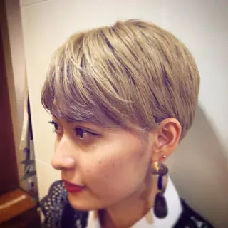 カラー ✨髪質改善ストレート ×ミニボブ✨萩原　翼のヘアスタイル