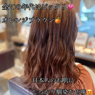 セミロング 加藤 実穂のヘアスタイル