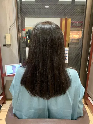 ロング 福田 秀好のヘアスタイル