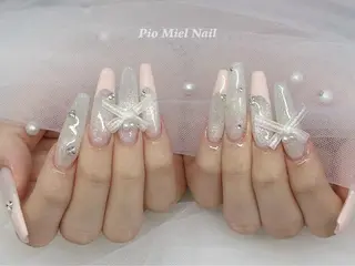 ネイル momo 長さだしのネイルデザイン