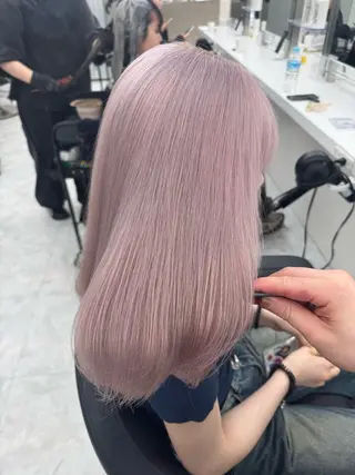 カラー 🩶niina 暗髪韓国系カラー🩶のヘアスタイル