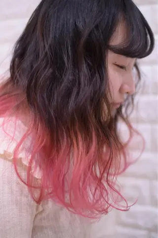 ミディアム カラー ハイトーンカラー RYUのヘアスタイル