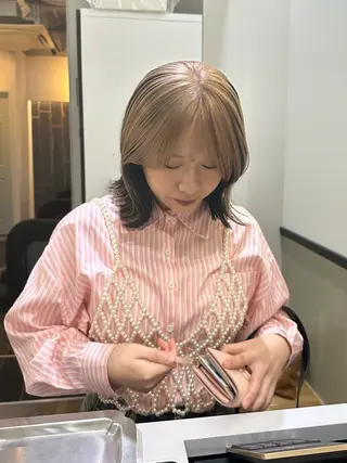 ミディアム カラー Daisy🎀【福岡 美容室】chiakiのヘアスタイル