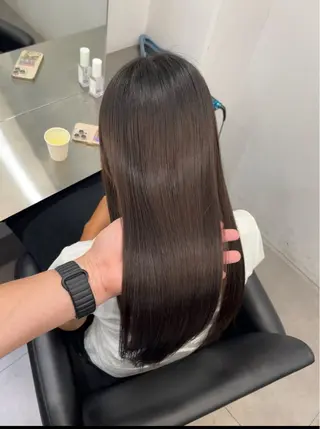 ロング 髪質改善/縮毛矯正 梅田茶屋町/西尾祐作のヘアスタイル