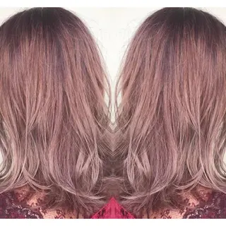 ミディアム カラー 竹内啓太 ボブのヘアスタイル