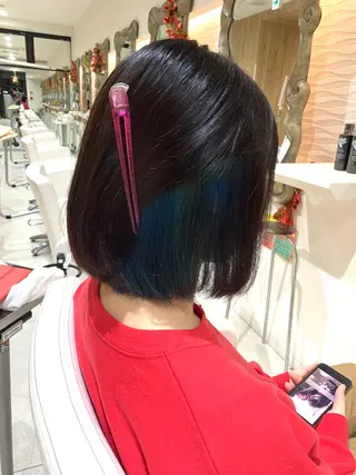 ミディアム カラー 松吉 純平のヘアスタイル