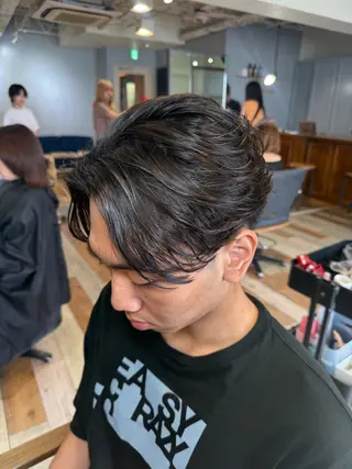 ショート パーマ メンズ メンズカット/パーマ 艶カラーTAIGA︎のヘアスタイル