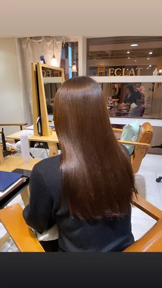 ロング 上野 莉菜のヘアスタイル