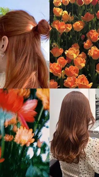 セミロング デジタルパーマ/ 艶カラー/神野楓のヘアスタイル