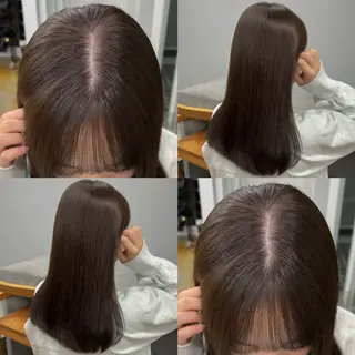 セミロング カラー nude所属・𝐀𝐦𝐞𝐫𝐢 /透明感カラーのヘアスタイル